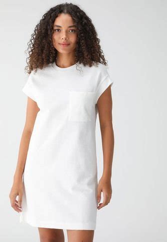 vestido branco curto simples|Vestido Branco: Hering, Mango, Farm, Mais .